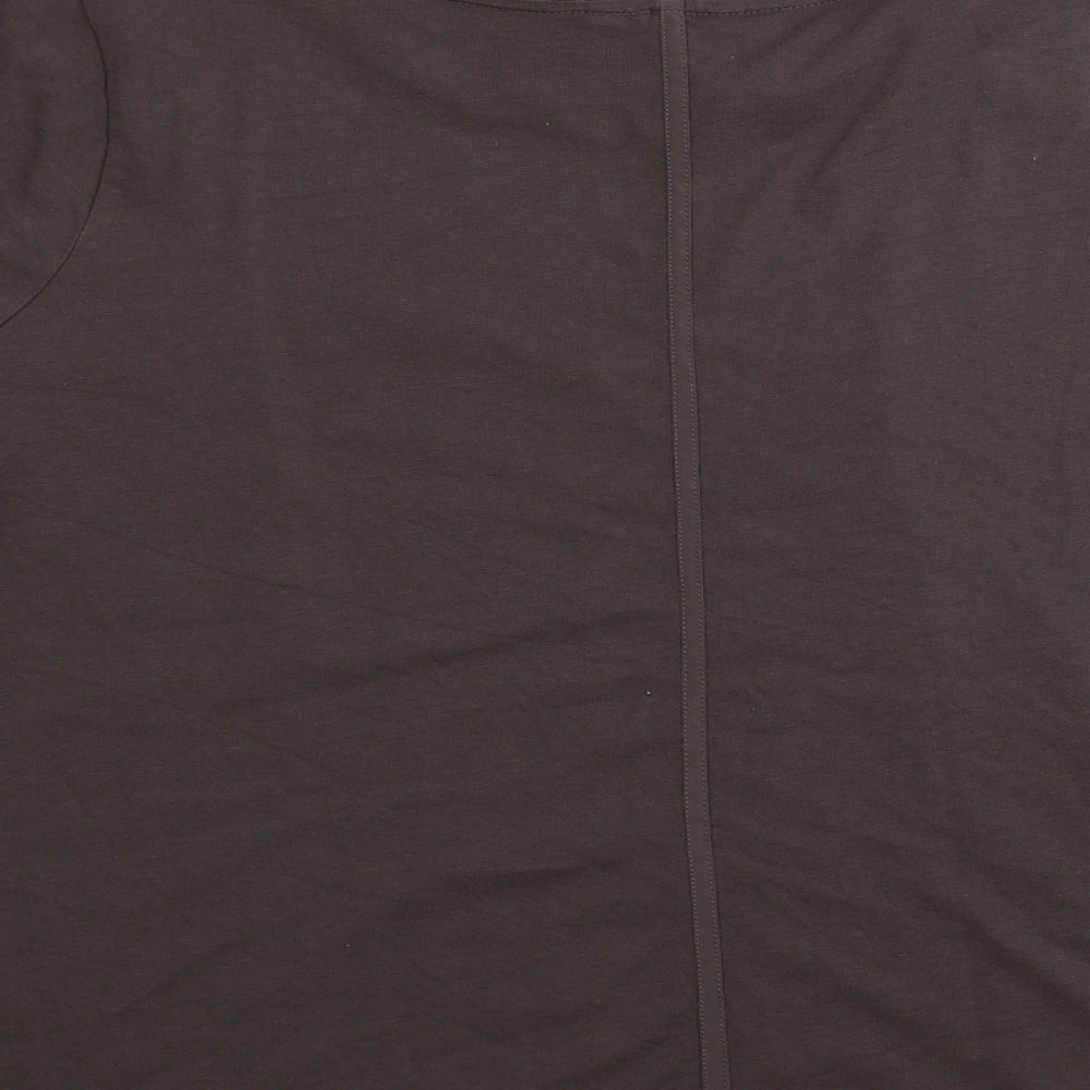 Womens UK Size 20 Marks and Spencer Brown Basic T-Shirt
