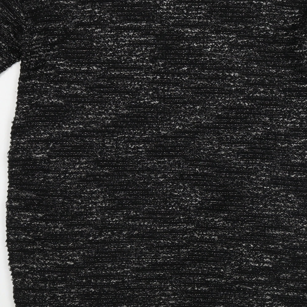 NEXT Womens Black Striped Bodycon Size 10