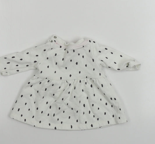 fred&flo Girls White Pullover Jumper One Size