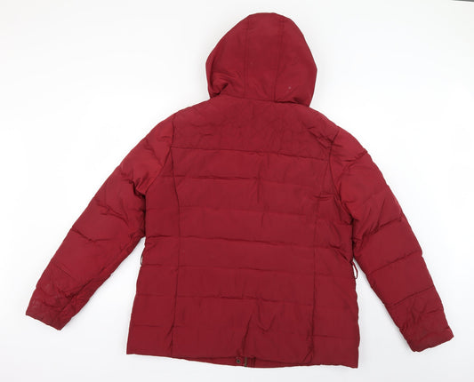 Cherokee Womens Red Pea Coat Coat