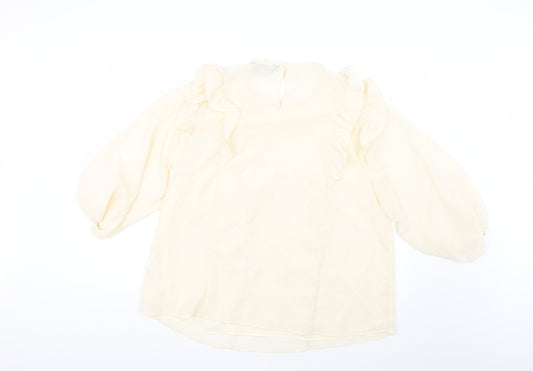 F&F Womens Beige Basic Blouse Size 18