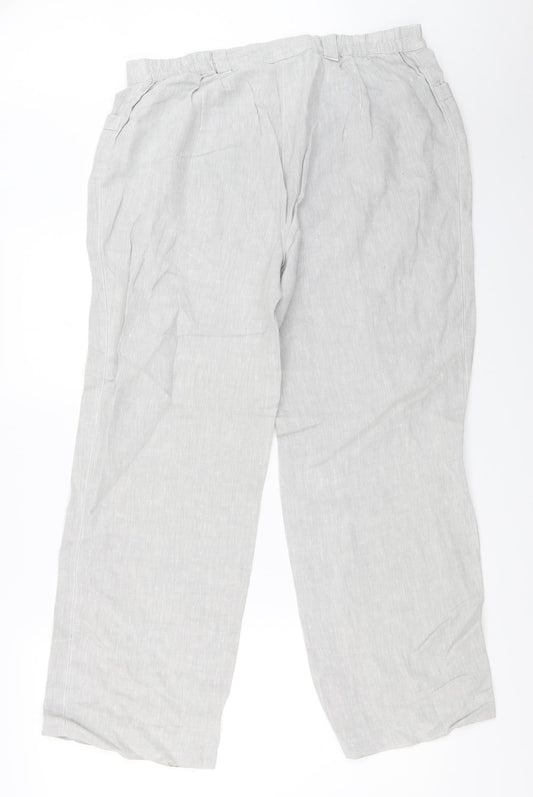 ERFO Womens Grey Trousers Size 44 L29.5 in