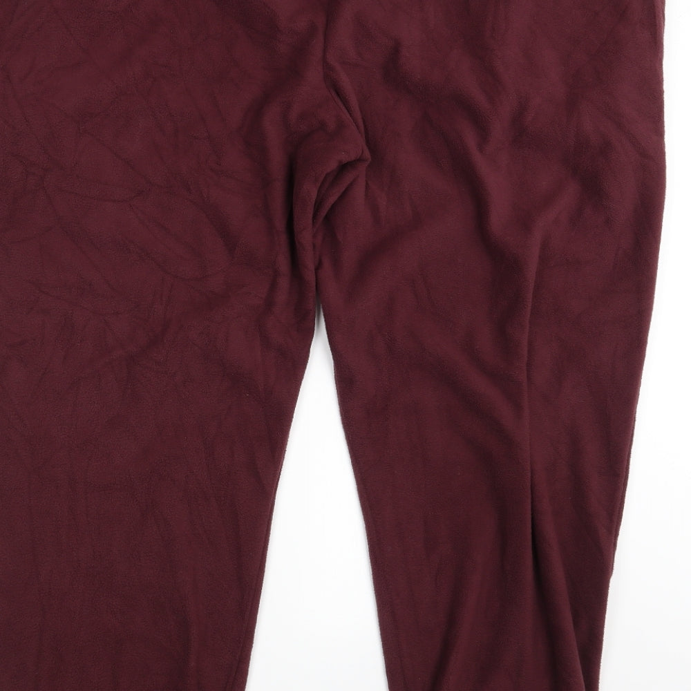 Womens UK Size 4XL Marks and Spencer Regular Fit Sweatpants Red Trousers