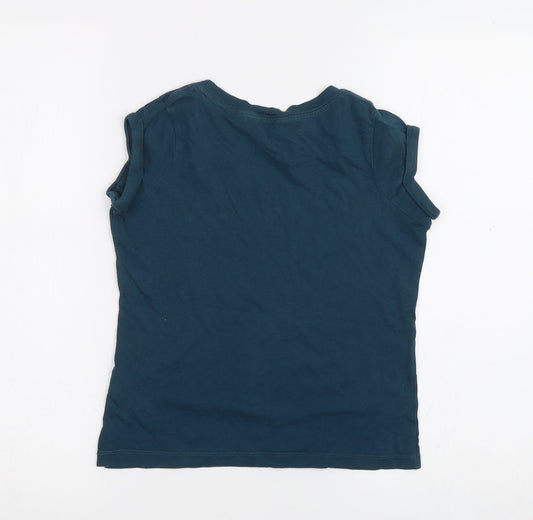 New Look Girls Green Basic T-Shirt Size 9 Years - NYC