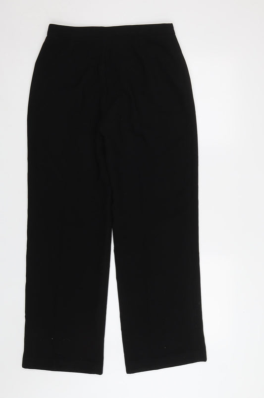 Laura Clement Womens Black Dress Pants Trousers Size 12 L29 in