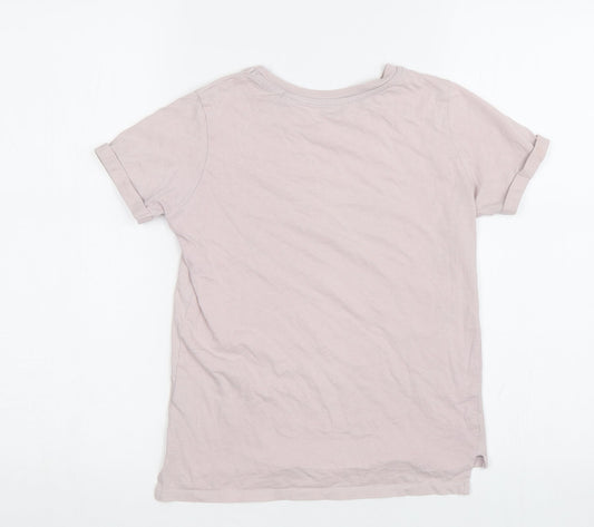 River Island Girls Pink Basic T-Shirt Size 7-8 Years - NYC