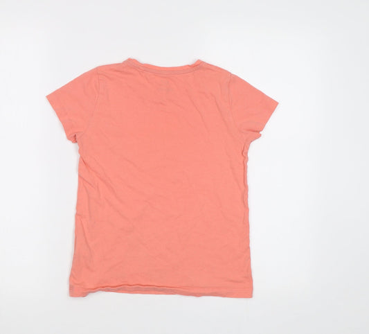 Pepperts! Girls Orange Basic T-Shirt Size 9-10 Years