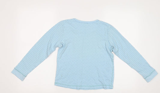 Lily&Dan Girls Blue Polka Dot Top Pyjama Top Size 11-12 Years