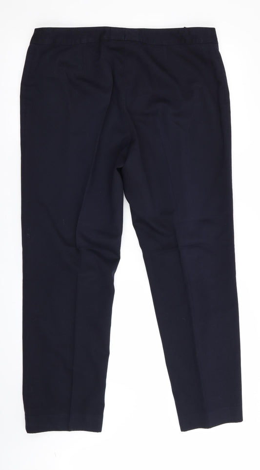 Clubclass Womens Black Trousers Size 16 L28 in