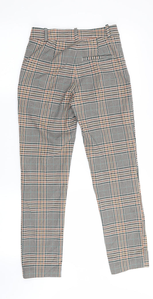 Womens UK Size H&M Cropped Green Trousers