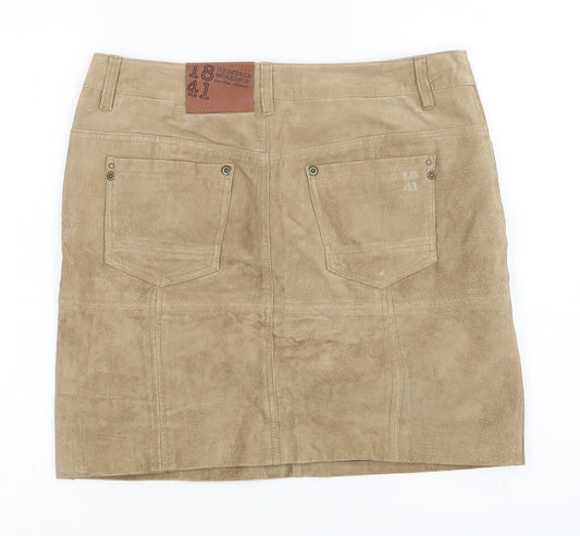 heritage workshop Womens Brown Mini Skirt Size 12