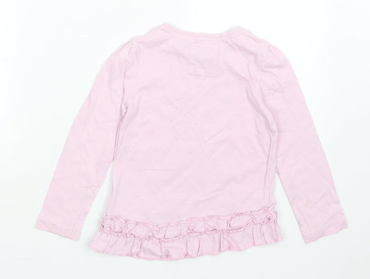 TU Girls Pink Basic T-Shirt Size 5 Years