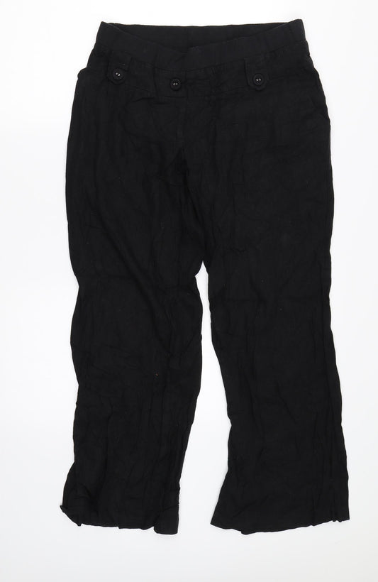 Heavenly Bump Womens Black Trousers Size 10 L26 in