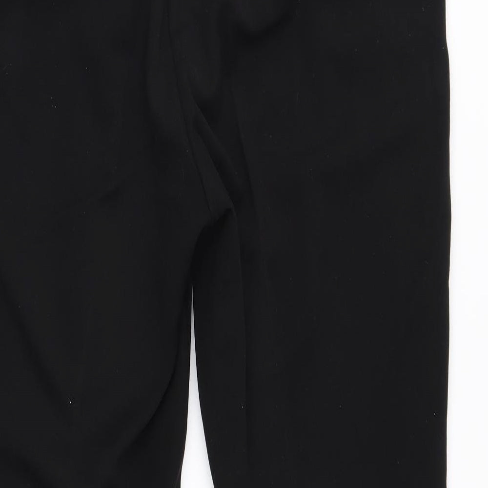 Womens UK Size 12 M&S Regular Fit Black Trousers