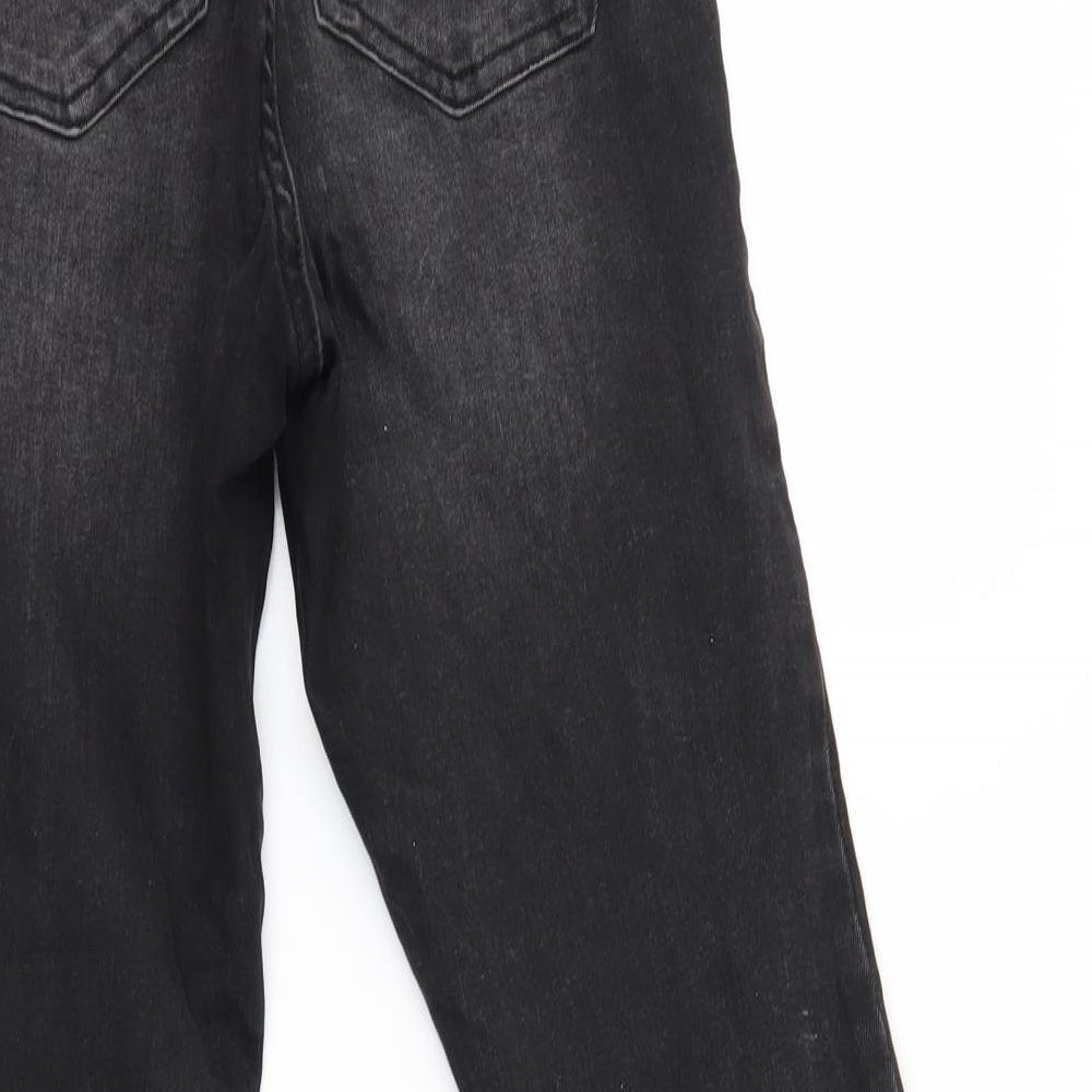 denim co Womens Black Straight Jeans Size 10 L25 in