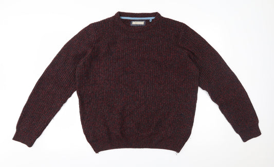Mens UK Size M Avenue Red Pullover Jumper