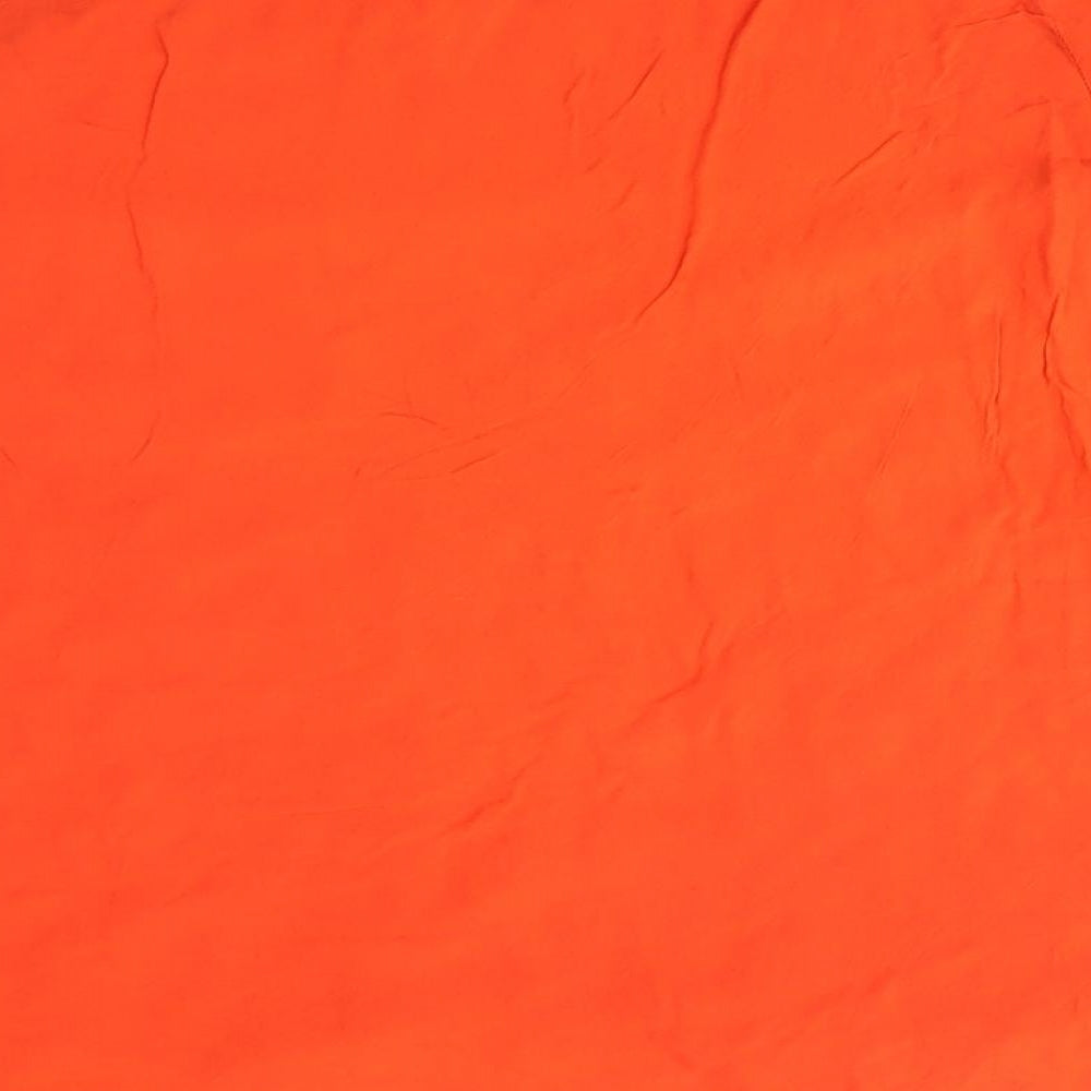 Womens UK Size 14 Peacocks Orange Basic Blouse