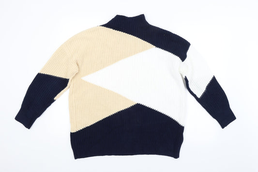 Classic Womens Multicoloured Pullover Jumper Size S
