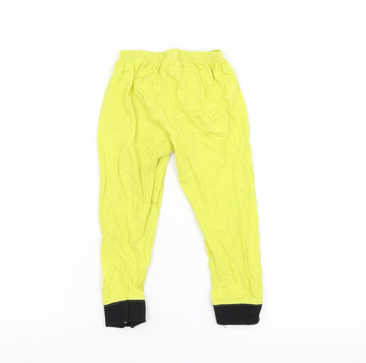 Ultimate Kids Boys Yellow Colourblock Pyjama Pants Size 3-4 Years