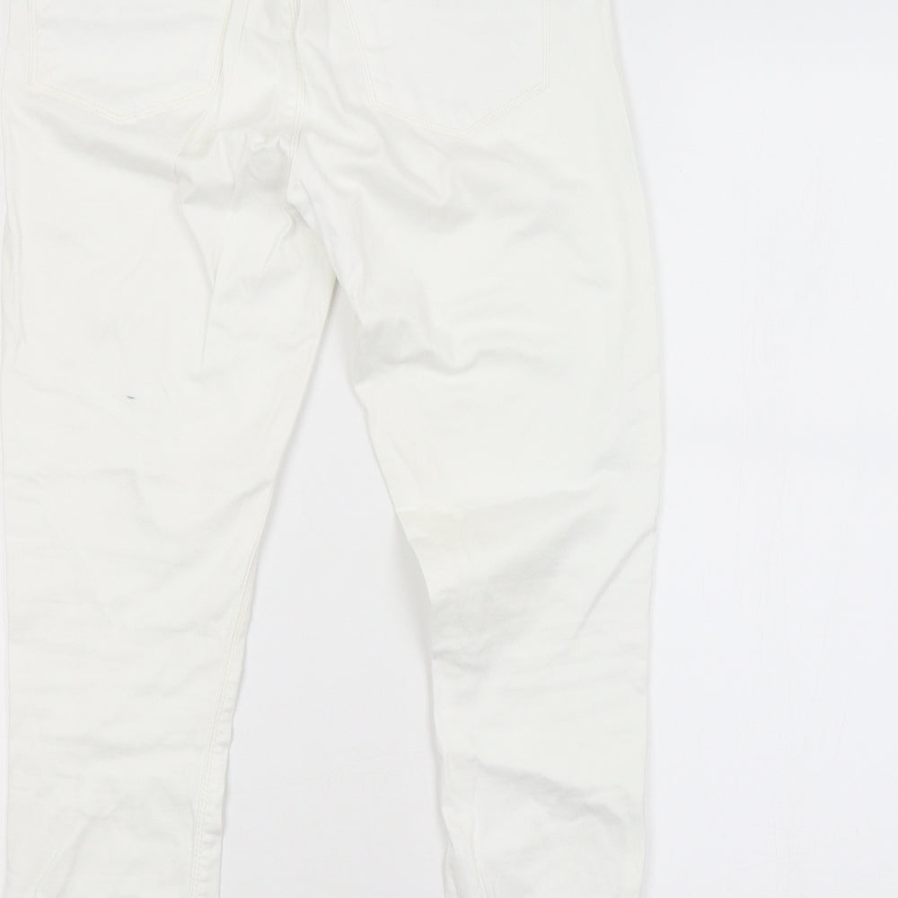 Topshop Womens White Straight Jeans Size 30 in L30 in