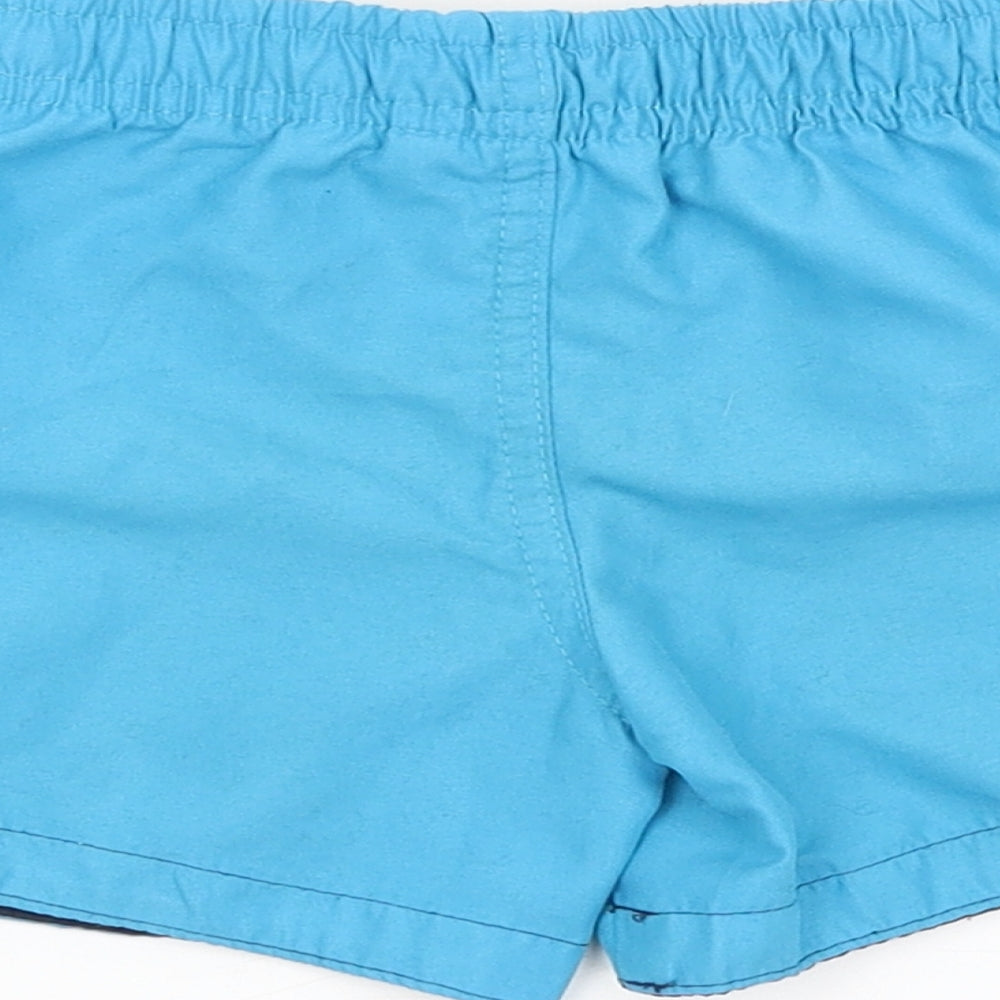 Brand and care label for Primark Baby Blue Cropped Trousers, size 9-12, Months