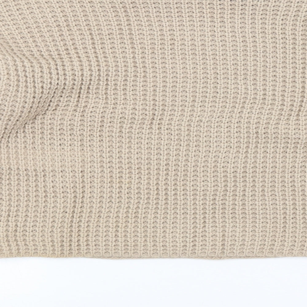 Womens UK Size Missguided Beige Pullover Jumper