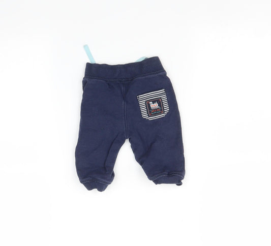 Marks and Spencer Baby Blue Jogger Trousers Size 3-6 Months