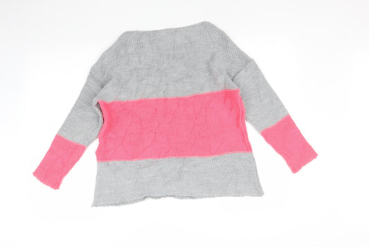 ASOS Womens Multicoloured Striped Pullover Jumper Size 4