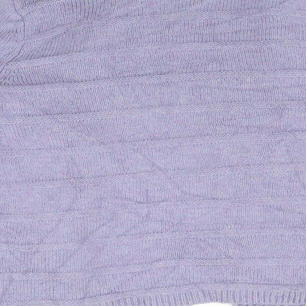 Classic Womens Purple Cardigan Jumper Size 14