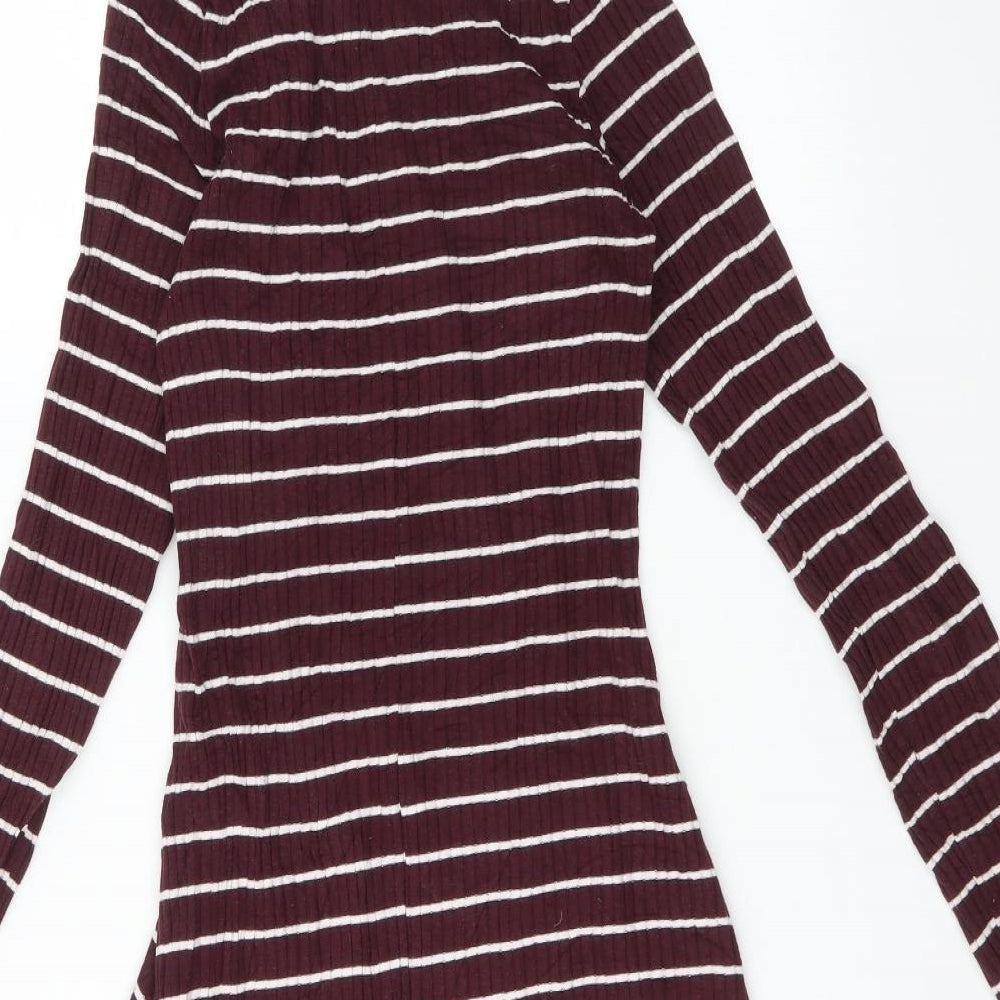 Primark Womens Multicoloured Striped Fit & Flare Size 8