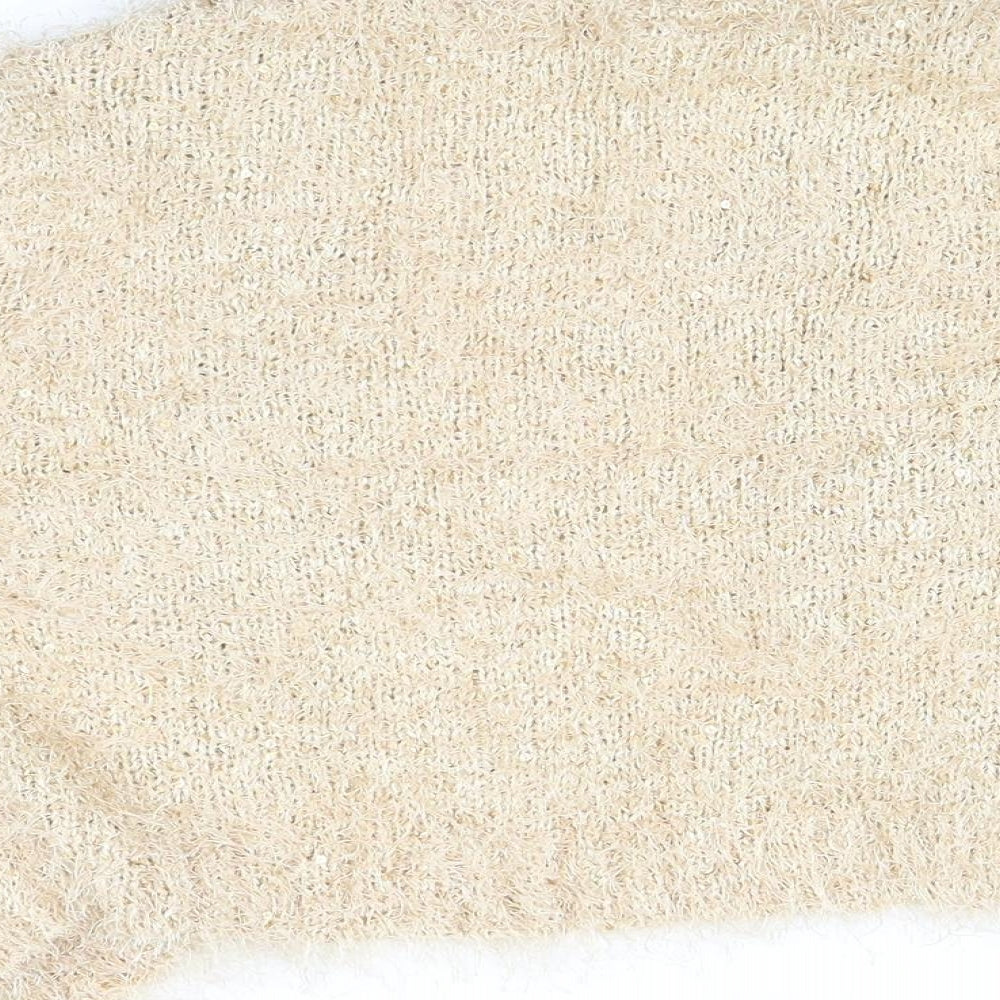 Womens UK Size M Peacocks Beige Cardigan Jumper