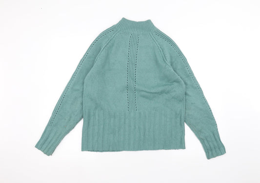 Womens UK Size 10 NEXT Green Pullover Jumper