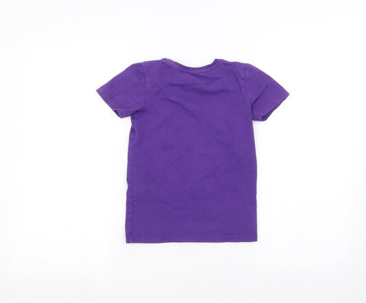 TU Girls Purple Basic T-Shirt Size 5 Years