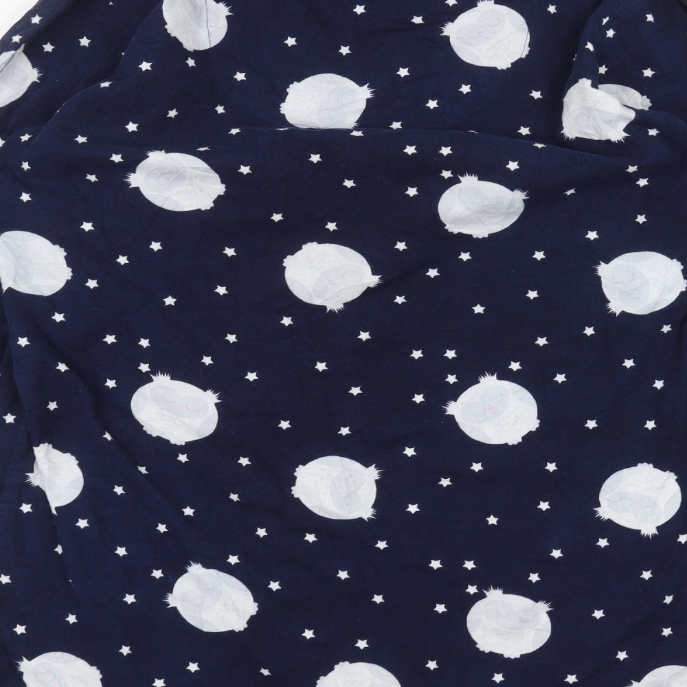 Womens UK Size 12 Marks and Spencer Blue Basic Button-Up