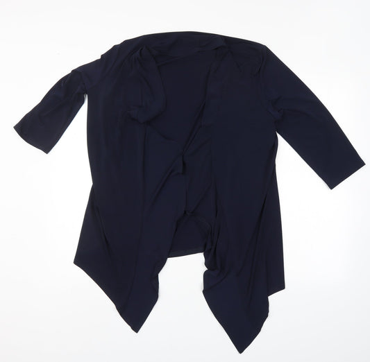Womens UK Size 14 Annabelle Blue Cardigan Jumper