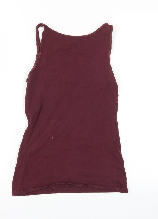 Atmosphere Womens Purple Basic Tank Size 8