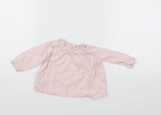 F&F Girls Pink Pullover Jumper Size 3-6 Months
