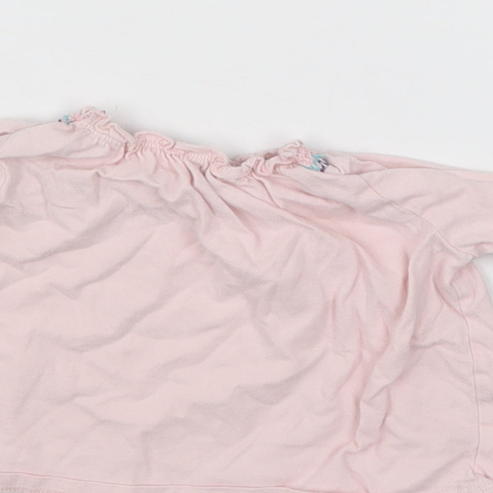 F&F Girls Pink Pullover Jumper Size 3-6 Months
