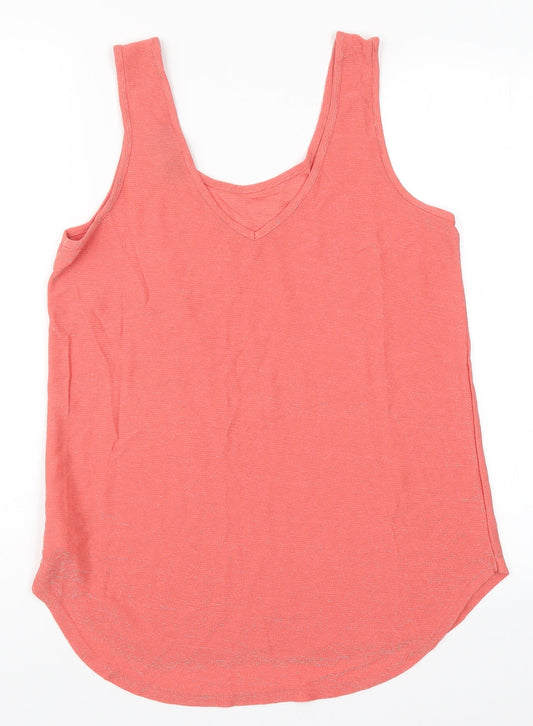 Womens UK Size 10 NEXT Pink Basic Tank