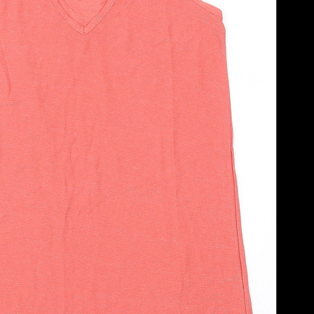 Womens UK Size 10 NEXT Pink Basic Tank