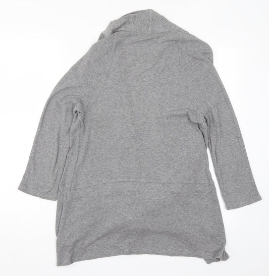 Cupio Womens Grey Knit Cardigan Jumper Size M