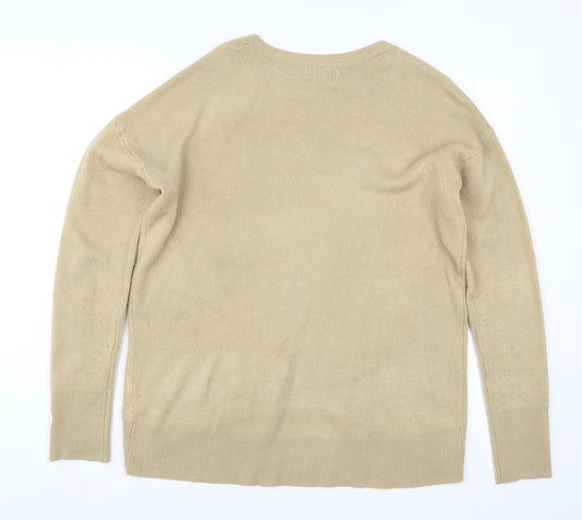 Primark Womens Beige Knit Pullover Jumper Size 10