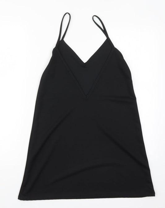 PRETTYLITTLETHING Womens Black A-Line Size 6