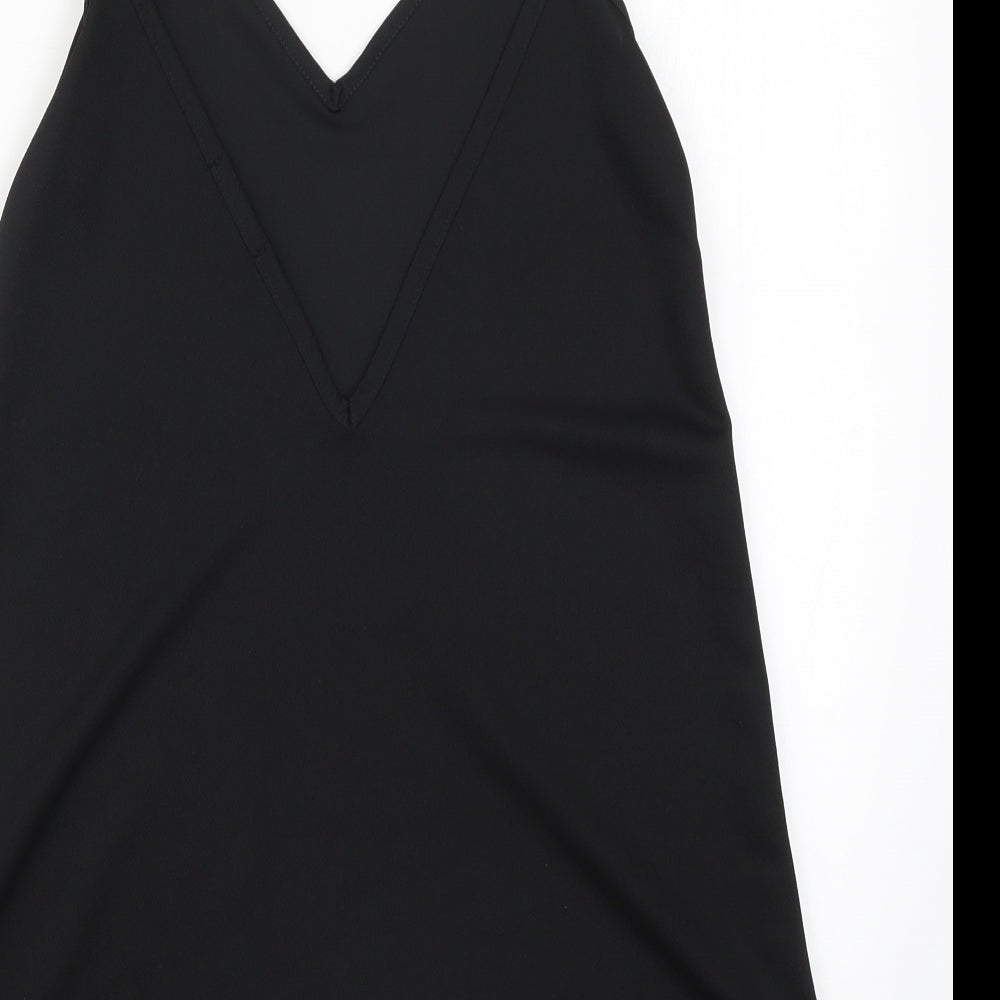 PRETTYLITTLETHING Womens Black A-Line Size 6