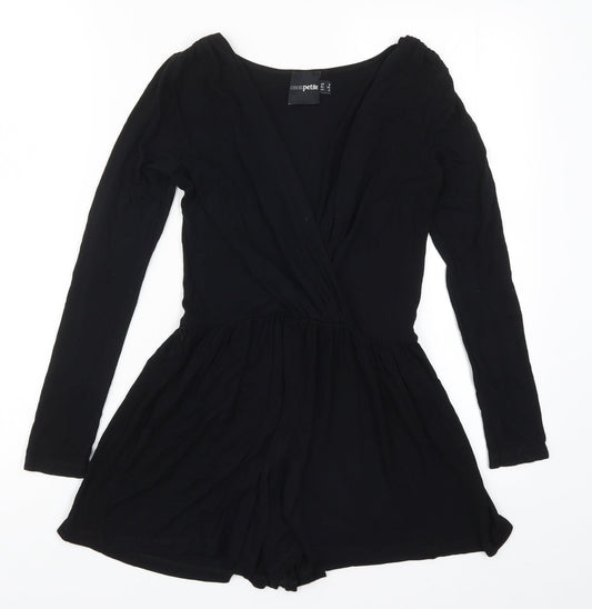 Womens UK Size 6 ASOS One-Piece Black Playsuit