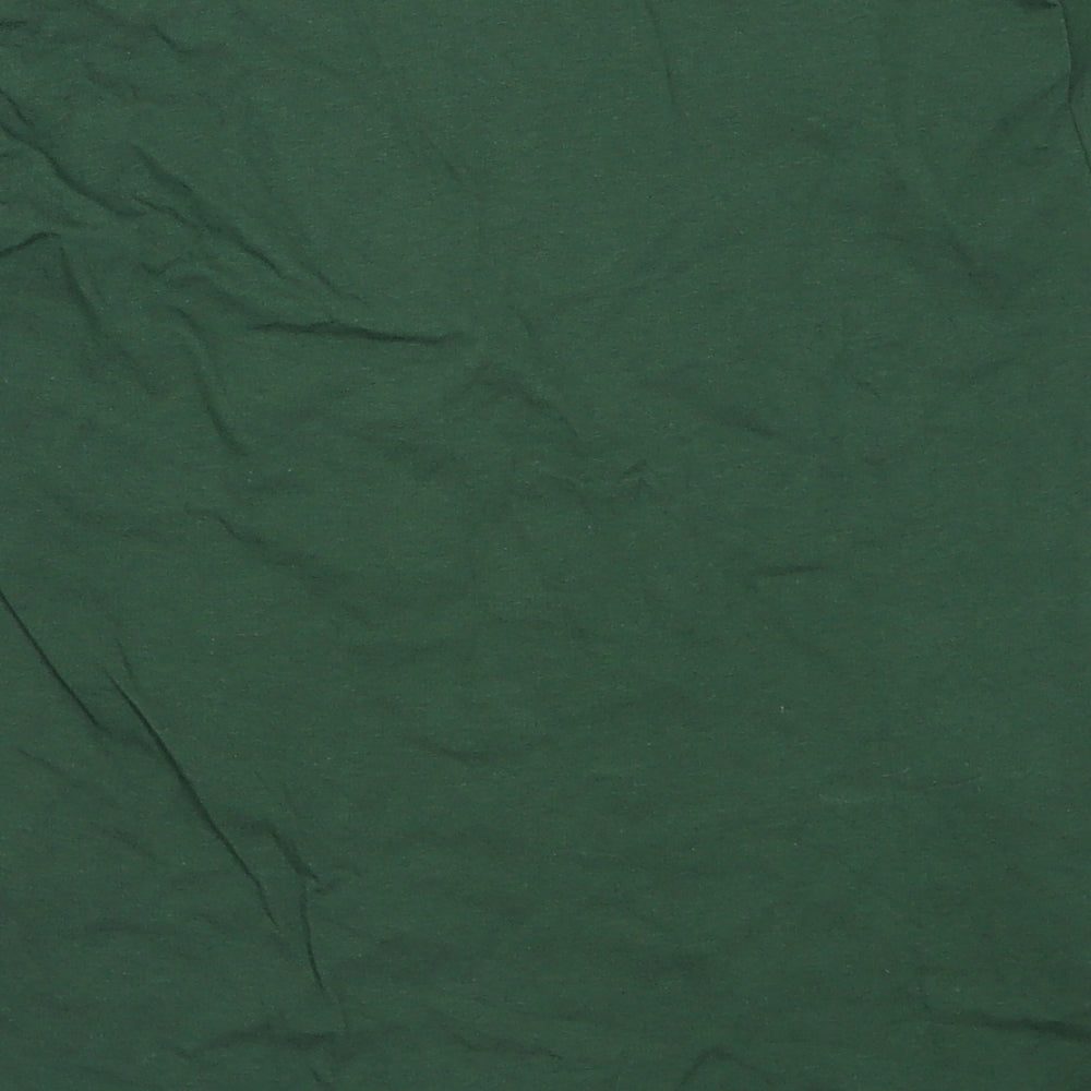 Fruit of the Loom Girls Green Basic T-Shirt Size 7-8 Years - Leaves