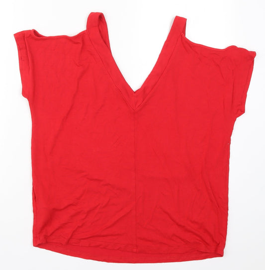 F&F Womens Red Basic T-Shirt Size 10