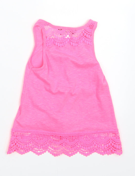 Primark Girls Pink Basic T-Shirt Size 4-5 Years