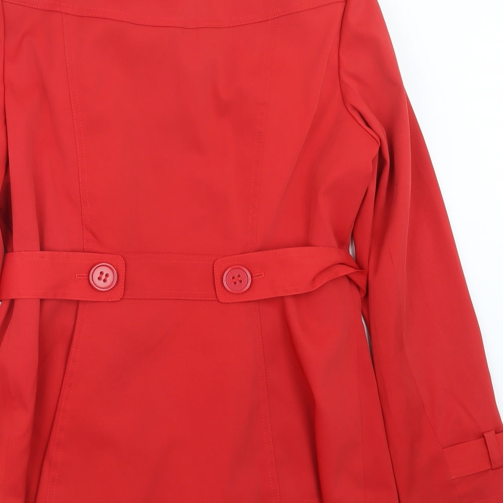 George Womens Red Jacket Coat Size 12