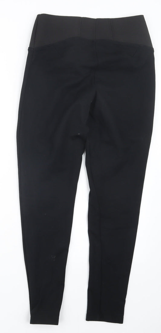Womens UK Size 10 Marks and Spencer Regular Fit Black Trousers